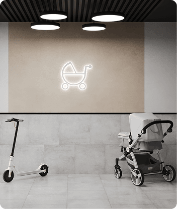 Просторные колясочные